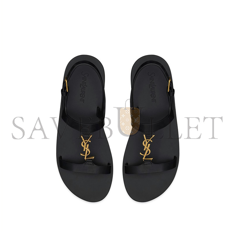 YSL CASSANDRA SANDALS IN SMOOTH LEATHER 818294DWEDD1000